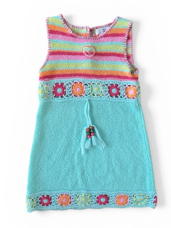 deux par deux Other - Deux par Deux Multicolor Crochet Knit Dress Size 3